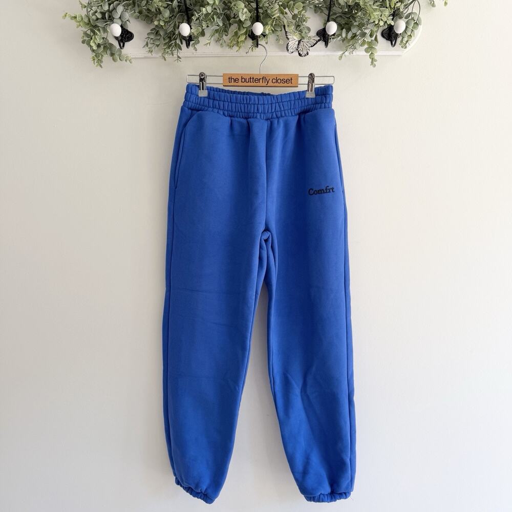 Comfrt Cloud Sweatpants Royal Blue Fleece Medium Unisex KG